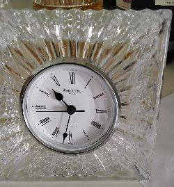 WATERFORD CRYSTAL DESK CLOCK