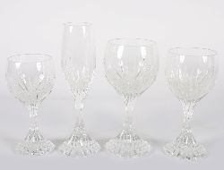 SUITE OF 32 BACCARAT CRYSTAL GLASSES, FOUR SIZES