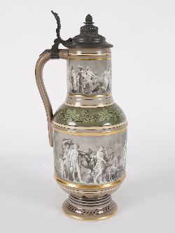 GERMAN STEIN WITH CLASSICAL SCENES