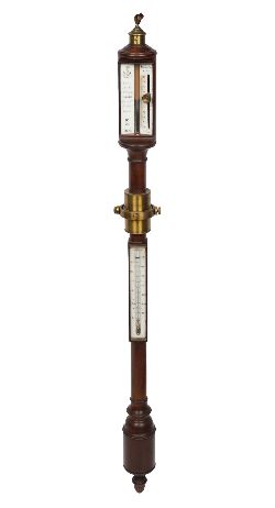 19TH-CENTURY FRENCH SHIP'S STICK BAROMETER