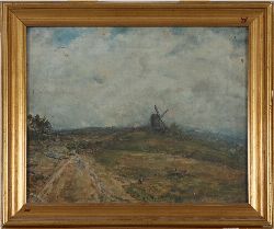 MARY GORRINGE (1930), LANDSCAPE WITH WINDMILL