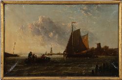 19TH-CENTURY COASTAL SCENE, ATTRIBUTED TO EDWIN HAYES RHA RI ROI (1819 - 1904)
