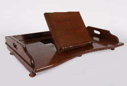 19TH-CENTURY MAHOGANY READING TRAY