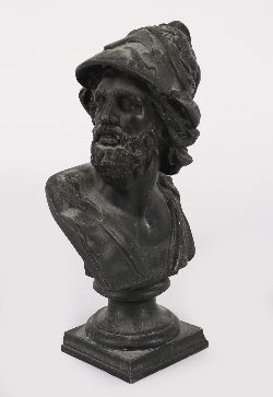 19TH-CENTURY BRONZED BUST OF PERICLES
