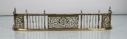 REGENCY BRASS FIRE FENDER, DUBLIN, EARLY 19TH CENTURY