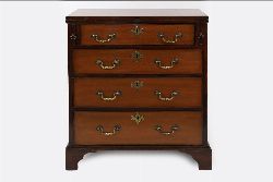 RARE GEORGE III PERIOD MAHOGANY BACHELOR'S CHEST, CIRCA 1780