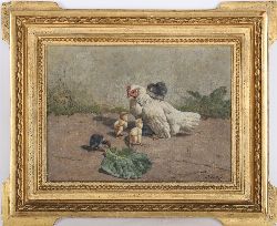 W. B. BAIRD, FARMYARD SCENE