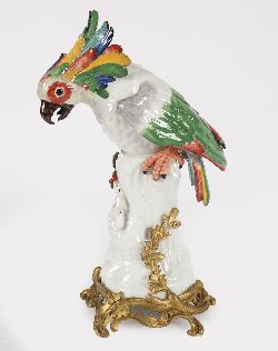 MEISSEN PORCELAIN COCKATOO FIGURE