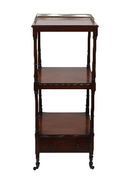 REGENCY MAHOGANY WHATNOT