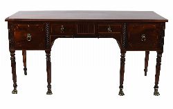 REGENCY PERIOD MAHOGANY AND BRASS-MOUNTED SIDEBOARD