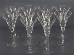 SET OF 10 WATERFORD CRYSTAL COCKTAIL OR CHAMPAGNE GLASSES