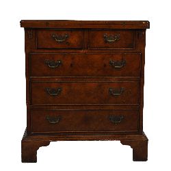 WALNUT BACHELOR'S CHEST, GEORGE III STYLE