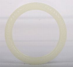 CHINESE WHITE JADE BANGLE