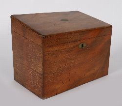 19TH-CENTURY MAHOGANY STATIONERY BOX