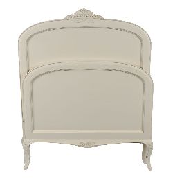 LOUIS XV STYLE PAINTED SINGLE BED FRAME