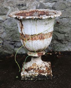 19TH-CENTURY CAST IRON URN