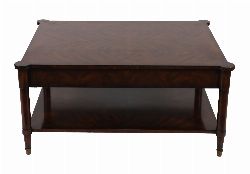 LARGE MAHOGANY COFFEE TABLE