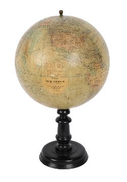 TERRESTRIAL GLOBE BY G. NIOX, PARIS