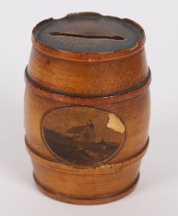 YEW WOOD MONEY BARRELL