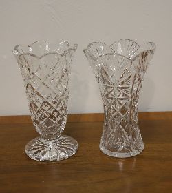 PAIR OF WATERFORD CRYSTAL VASES
