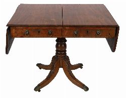 REGENCY MAHOGANY SOFA TABLE
