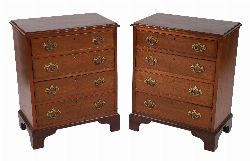 PAIR OF GEORGE III STYLE MAHOGANY CHESTS