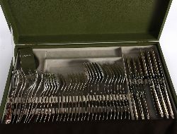 36-PIECE CHRISTOFLE SILVER-PLATED CUTLERY SET IN FITTED CASE