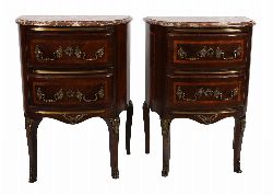 PAIR OF 19TH-CENTURY KINGWOOD AND ORMOLU-MOUNTED COMMODES