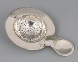SILVER-PLATED TEA STRAINER