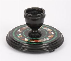 GRAND TOUR SPECIMEN MARBLE CANDLESTICK