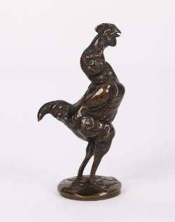 EMMANUEL FREMIET (1824 - 1910), BRONZE OF A ROOSTER