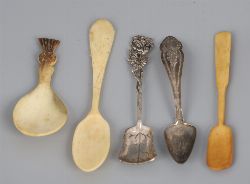 GROUP OF MUSTARD SPOONS