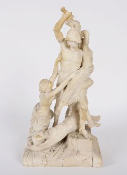 GRAND TOUR ALABASTER GROUP, THE RAPE OF THE SABINE WOMEN