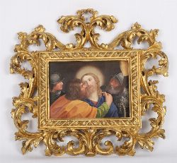 ENAMELLED PLAQUE - THE BETRAYAL OF CHRIST