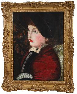 PORTRAIT OF A LADY IN RED
