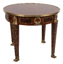 FRENCH NAPOLEON III STYLE KINGWOOD AND CROSSBANDED ORMOLU-MOUNTED COFFEE TABLE
