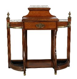 EDWARDIAN SHOOLBRED OAK HALL TABLE