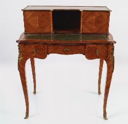 LATE 19TH-CENTURY BRASS-MOUNTED KINGWOOD DESK