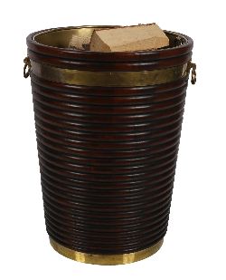 LARGE IRISH GEORGE III STYLE ESTATE PEAT BUCKET