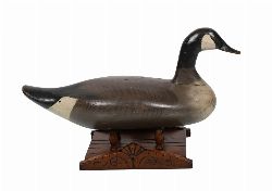 LARGE WOODEN CANADA GOOSE DECOY